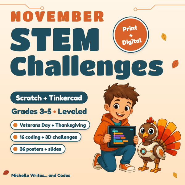 November STEM Challenges for grades 3-5
